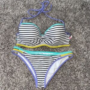 Striped Victoria’s Secret Bikini Set